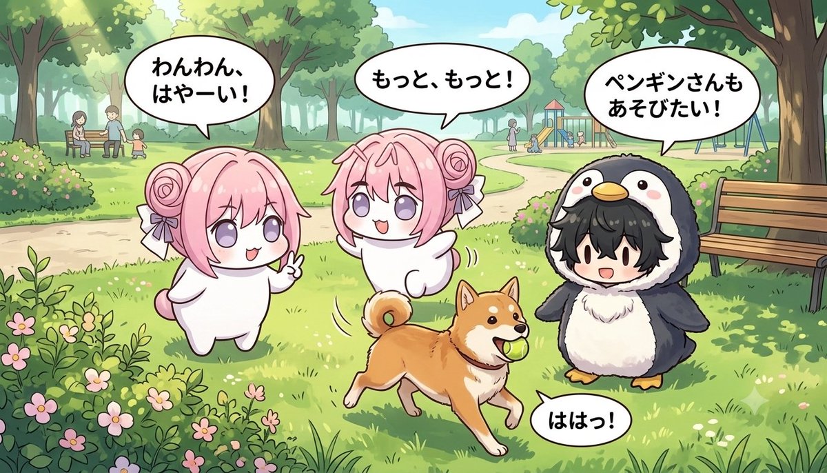 panicbluedoro's tweet photo. ググガガちゃんと犬の散歩をするDoroちゃんず。
#doro #gugugaga https://t.co/euN9rkYlAv