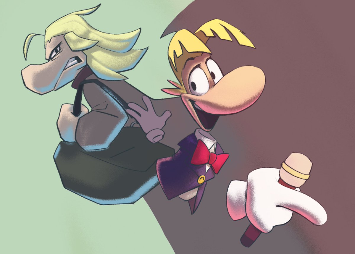 samoirax's tweet photo. An unfinished Rayman artwork I made back in 2023, based on his design from Captain Laserhawk: A Blood Dragon Remix https://t.co/snbditdYpq