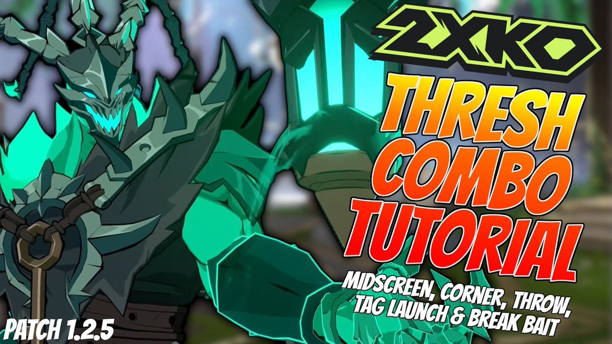 EvanA7_'s tweet photo. What are Thresh's optimal combos!? With CEO coming up I made a video teaching you all the routes I think you need to know for high level and tournament play. These are the stable, consistent, universal combos that do high damage and just work.

Link below! 🔽🔽🔽

#2xko_thresh https://t.co/tKD1Z2HI1T