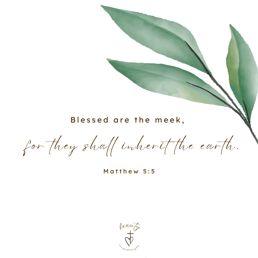 cormany_sara's tweet photo. Blessed are the meek, for they shall inherit the earth. Matthew 5:5 @cormany_sara #evenwhen #blessed #beatitudes https://t.co/8QMZigsjg1