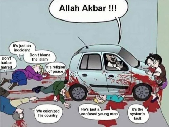CatOutOfTheBag2's tweet photo. @TheGreenParty #IslamoFascist violence is now the new normal.
#Burnham must act like this is the emergency it is! https://t.co/shIze8q234
