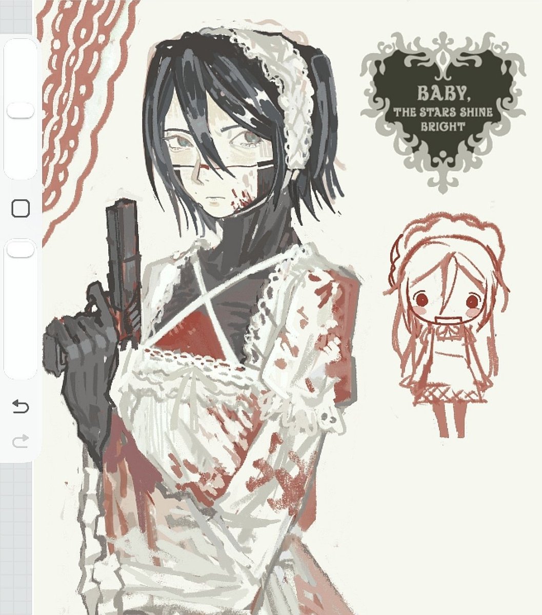 Heya_no_Futari's tweet photo. Drawing anything while my friend plays games. Hawase Doll OP (2005) https://t.co/60AqSXHhIb