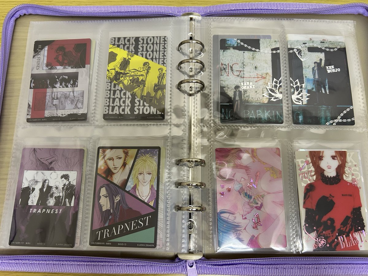 89__haru's tweet photo. 交換していただいたお品物全て届きやっとファイリングした😊
裏面もめっちゃ良くてコンプして良かった！
で、まさかのシクレ皐重複してたのでお譲り先探します🙇‍♀️ https://t.co/UzTIULpyMe