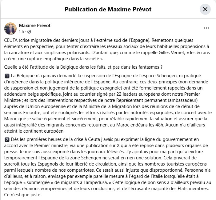 JeanLangendonck's tweet photo. @GLBouchez n'est pas ministre belge (il a refusé ne voulant pas prendre de décisions) et il ne représente PAS la Belgique. Il peut demander ce qu'il veut, il n'obtiendra RIEN. Il n'a rien à décider contrairement à ses diatribes.
#promessenontenue, #CeutaEsEspaña https://t.co/OGG7gqYFFE
