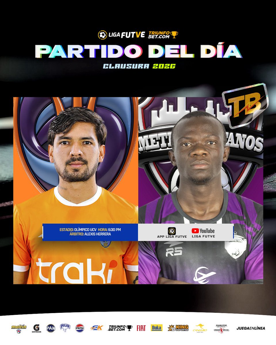 LigaFUTVE's tweet photo. 🔥 • @DvoLaGuaira y @Metropolitanos_ arrancaron el Torneo Clausura con el pie derecho, y hoy protagonizan un duelo clave por la Tabla Acumulada, donde solo los separan dos puntos

👀 • ¿Te atreves a predecir un resultado?
#LigaFUTVETriunfobet https://t.co/lBarOZSGp9