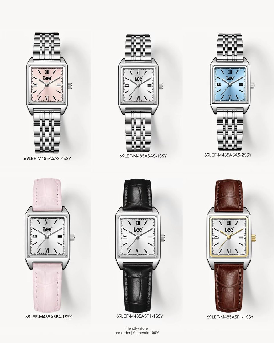 friendlyxstore's tweet photo. Lee watch นาฬิกา (sale 20%)รับพรีอยู่น้า มีแบบใหม่สายหนังน้ำตาลมาเพิ่มด้วย รับพรี 690฿ ส่งฟรี ems เท่านั้น เปิดให้สั่งทาง shopee ด้วยค่า 💭💘 https://t.co/0ttE0iHtm5