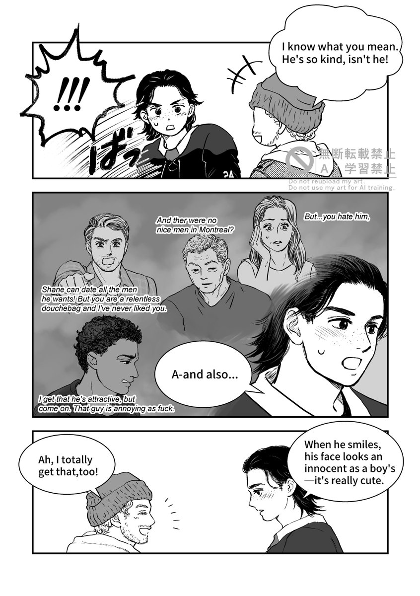 NatsuUmare2481's tweet photo. I translated this because I wanted people in English-speaking countries to read it as well.（Translated by DeepL)
Please read the dialogue from right to left.
This story takes  place after "THE LONG GAME."
#hollanov https://t.co/CXUywCuiBn