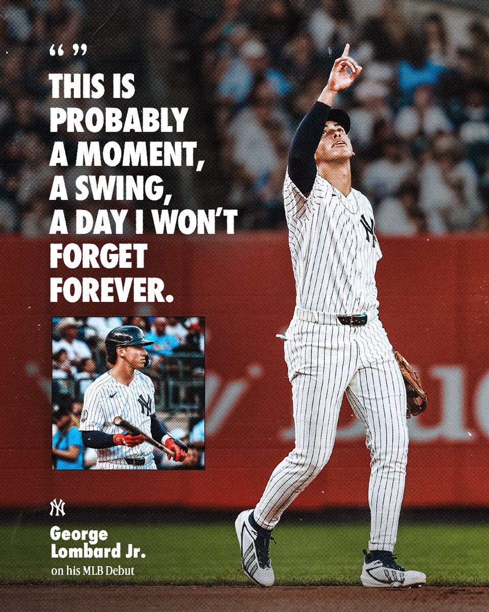 Yankees's tweet photo. A Dream Debut. 

#RepBX https://t.co/uIrLYSHRYc