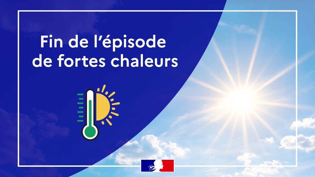 Image de Préfet de région Grand Est du Bas-Rhin - #Canicule| Fin de l’épisode de fortes chaleurs dans le #BasRhin👇
🟢 En raison de la baisse des tem