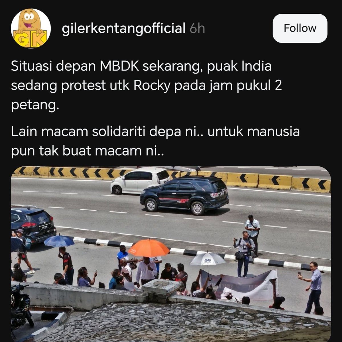 mengarut_je's tweet photo. It's not even about justice for rocky.

It's about Pijak Melayu. Yup, dia nak rasakan kemenangan pijak Melayu.

Rasa bencinya pada Melayu &amp; Islam, mereka mengadu domba, memburukkan keadaan.

Sama seperti kes Adib, nasib baik malam tu, ada 50 org perumahan belakang brader tu. https://t.co/xGIupg9iYk