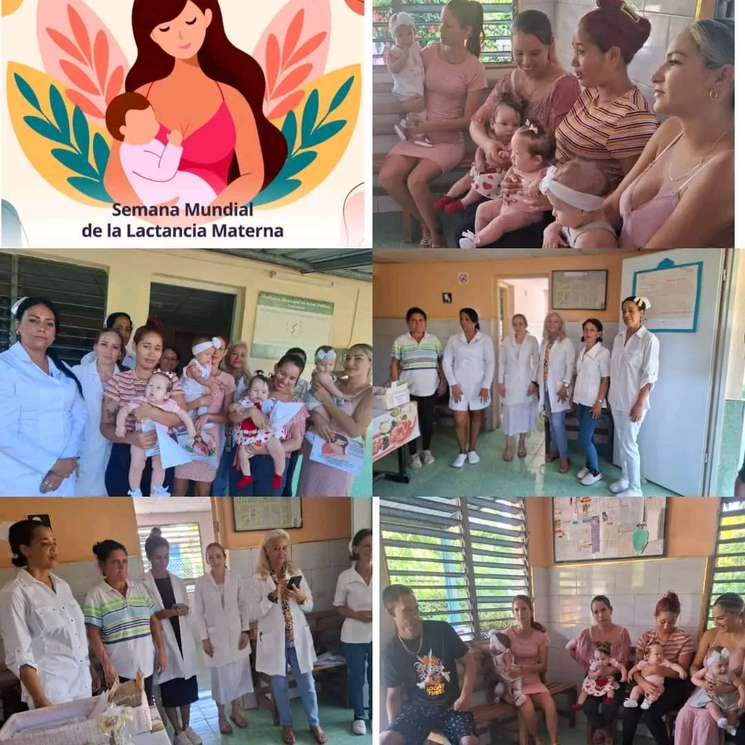 Dgsholguin's tweet photo. En esta Semana Mundial de la Lactancia Materna se desarrollan en la provincia #Holguín, diversas actividades para promover esta práctica de infinito amor.
#HolguínEsSalud 
#CubaPorLaVida https://t.co/8Bh7e3431L