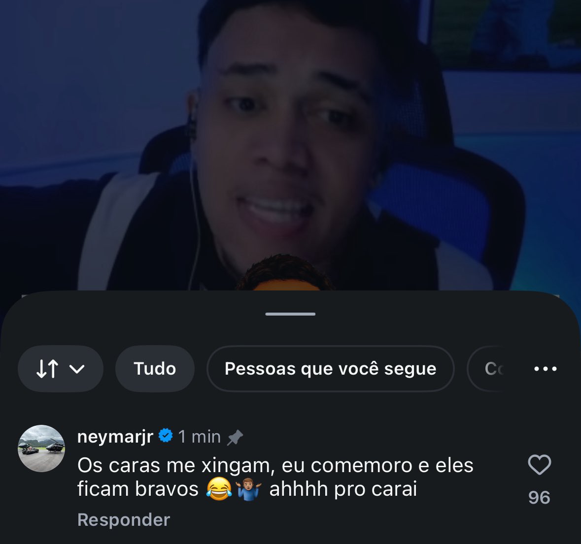 futebol_info's tweet photo. Neymar fala sobre suas atitudes após Remo 0x1 Santos:

“😂😂 Camisa 10 raiz.”

“Os caras me xingam, eu comemoro e eles ficam bravos 😂🤷🏽‍♂️ ahhh pro c*rai.”

📸 Reprodução https://t.co/GoS6t5zDJY