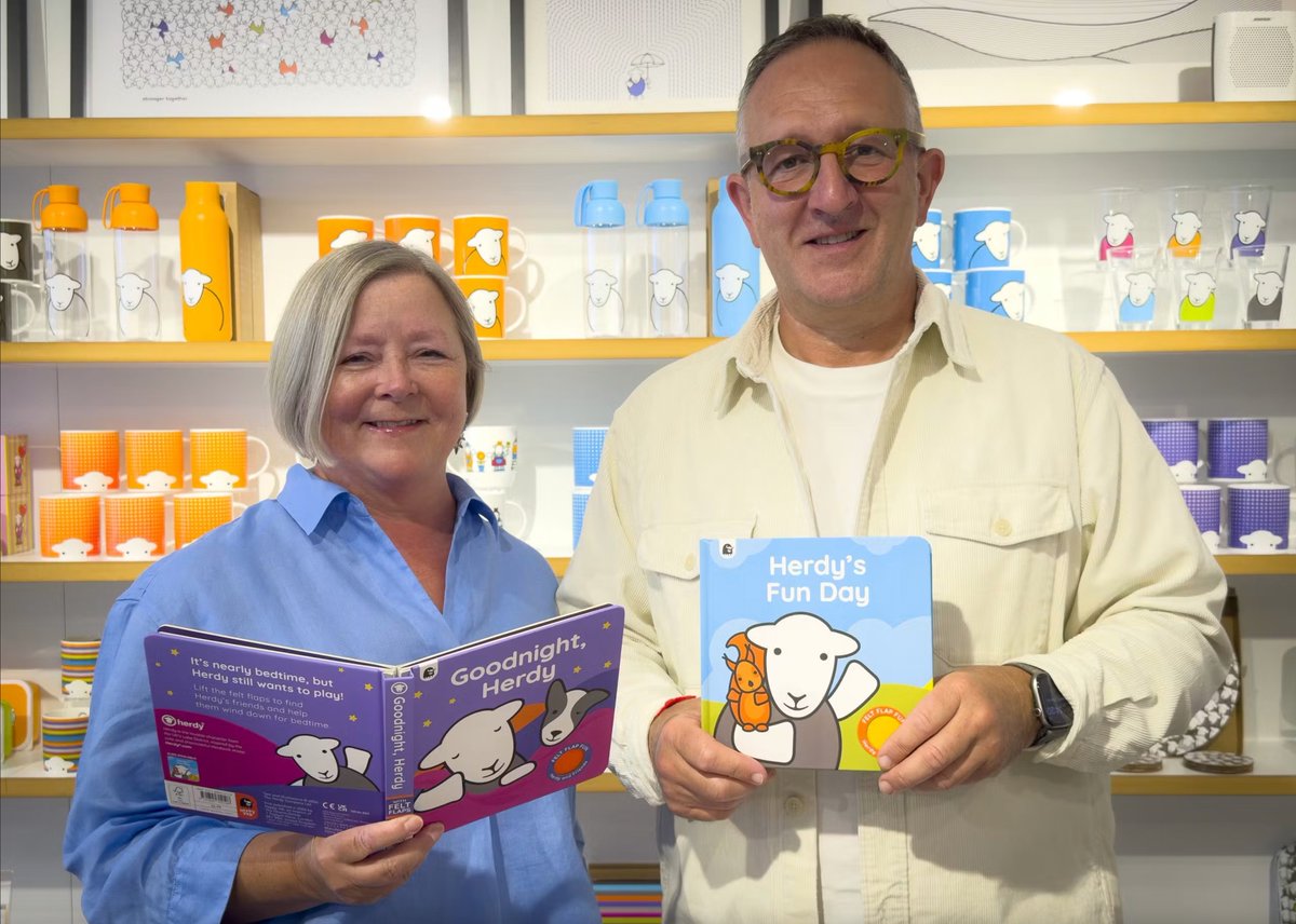 HerdyUK's tweet photo. We're delighted to share that Herdy's been featured in #DesignWeek
The interview sees our founders, Diane & Spencer Hannah, reflect on Herdy's journey from the moment a smiling sheep sparked an idea to building an international brand.🐑
Read the interview: https://t.co/mcaY6zPDcT https://t.co/bNYH9d0F7E