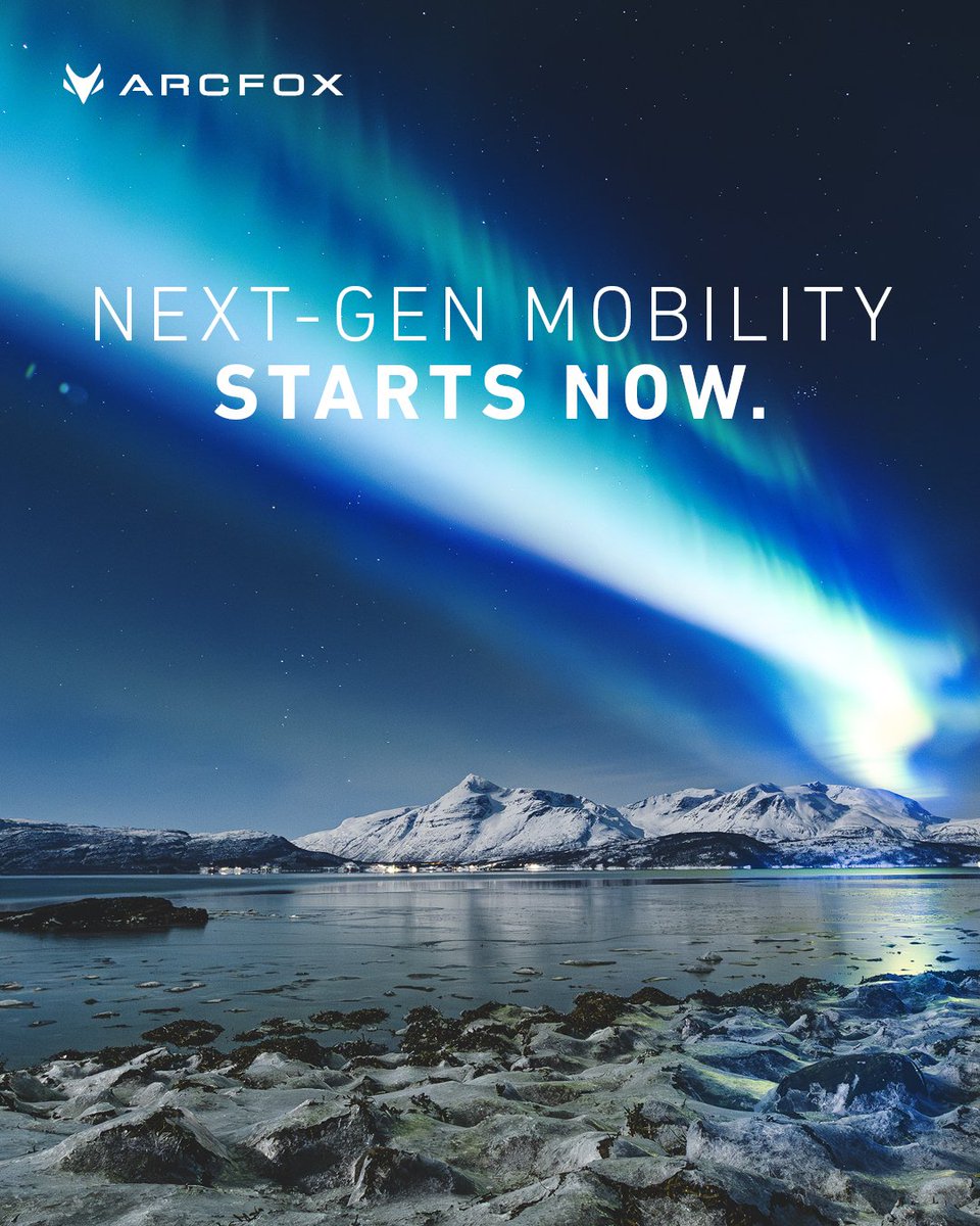 ArcfoxSA's tweet photo. Future agility belongs to those who adapt ahead of the curve.

From the borderless inspiration of the extreme north.

Next-gen tech to redefine the way you move.

#ARCFOXSA #ExecutiveMobility #NextGenMobility #SmarterDrive https://t.co/b9wbRfij3P