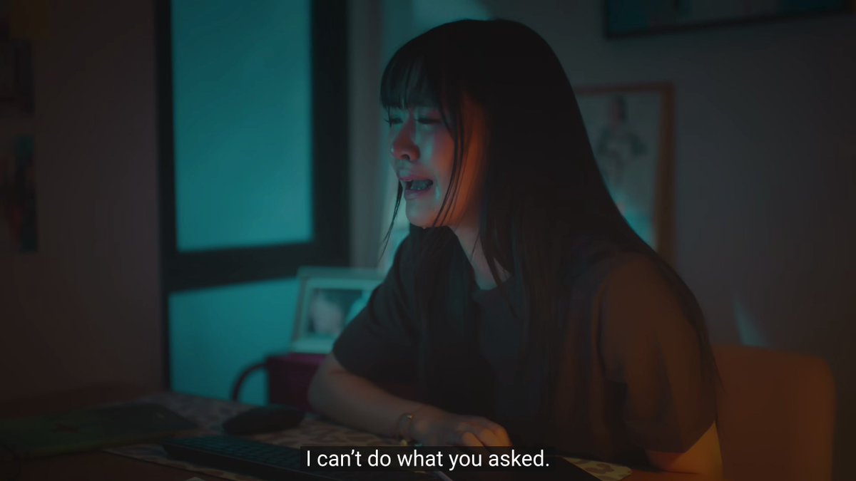 nopen0p's tweet photo. I really can’t stand seeing Gen all sad like this, being devastated upon her girlfriend being shutdown and sealing her world with just the two of them

Please bring her happiness back, please…. 🥹

But Myuu acting is superb here, good job girl! 👏

AI GIRL EPISODE SIX
#AIGirlEP6 https://t.co/2iS2ojma3N