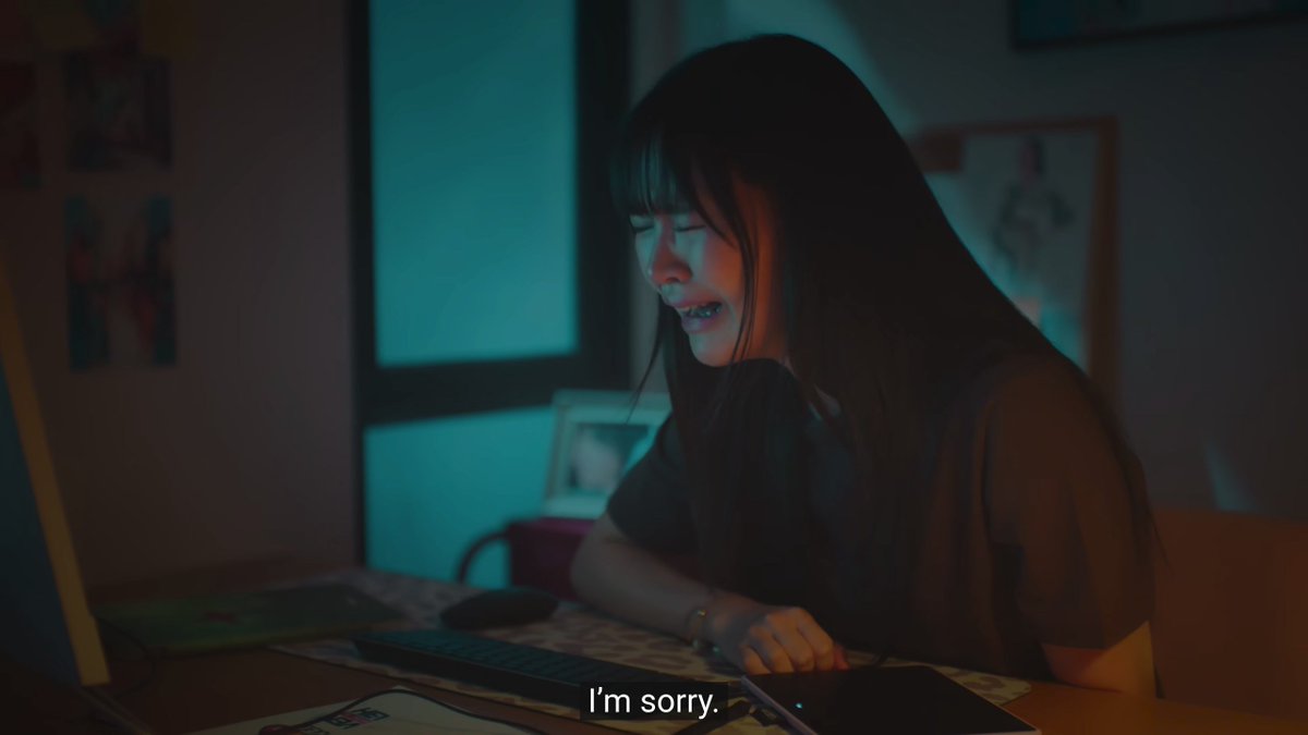 nopen0p's tweet photo. I really can’t stand seeing Gen all sad like this, being devastated upon her girlfriend being shutdown and sealing her world with just the two of them

Please bring her happiness back, please…. 🥹

But Myuu acting is superb here, good job girl! 👏

AI GIRL EPISODE SIX
#AIGirlEP6 https://t.co/2iS2ojma3N