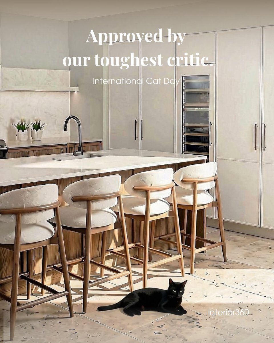 Interior360L's tweet photo. 🐱 Home isn't complete without a cat.
Happy International Cat Day to all the curious, confident and comfort-loving feline companions out there.
#InternationalCatDay https://t.co/h5djF2sM8p