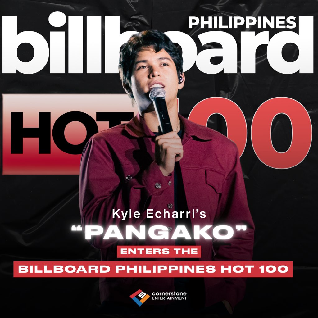 cornerstone_ofc's tweet photo. PANGAKO DELIVERED! ⭐️

This generation's favorite heartthrob, Kyle Echarri, celebrates a new milestone as "Pangako" officially debuts on the Billboard Philippines Hot 100! 🙌❤️‍🔥

#KyleEcharri
#CornerstoneArtist https://t.co/u5158hwo5X