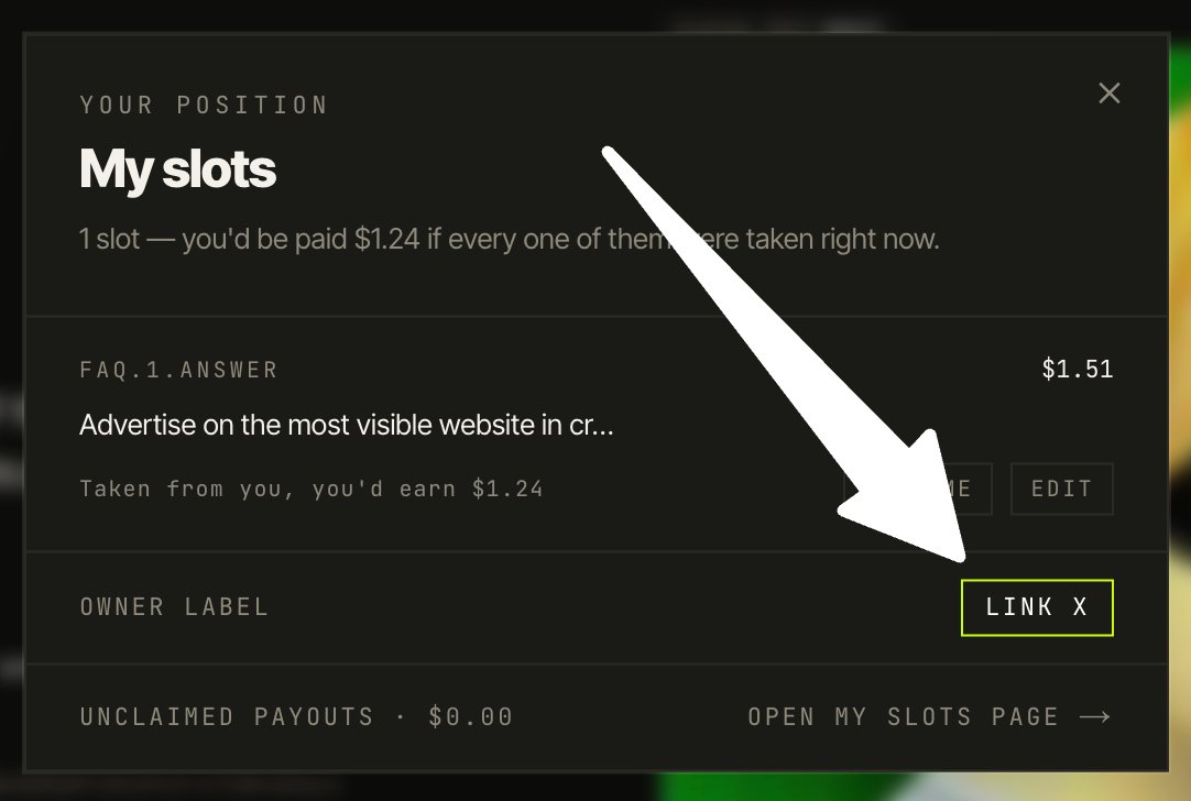 notawebsite_rh's tweet photo. To get this rebate, you have to first link your wallet to your X account

Once you've connected your wallet on the app, click the 'Account' button in the nav menu, then navigate down to 'Link X'

If you have more than 25,000 followers and are following @notawebsite_rh, you'll automatically be eligible for the cashback