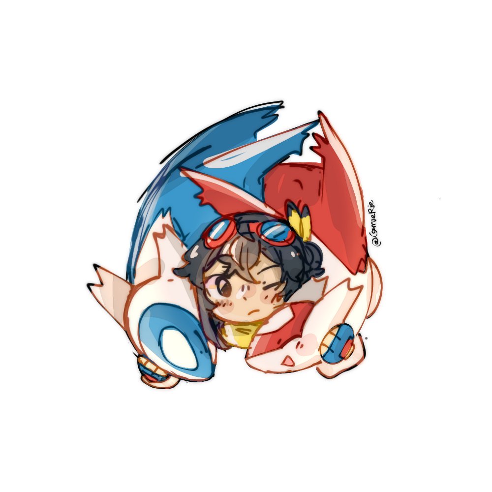 CarrieRie's tweet photo. #ラティの日 ❤️💙

Every time I see the Latis, I’m reminded of Pokemon Ranger Guardian Signs..
(Maybe i'm crazy enough help me-)
Anyway, enjoy this Latis and my ranger oc doodle

#ポケモンレンジャー #pokemonranger 
#ラティアス #latias 
#ラティオス #latios https://t.co/SL5R6j3oMC