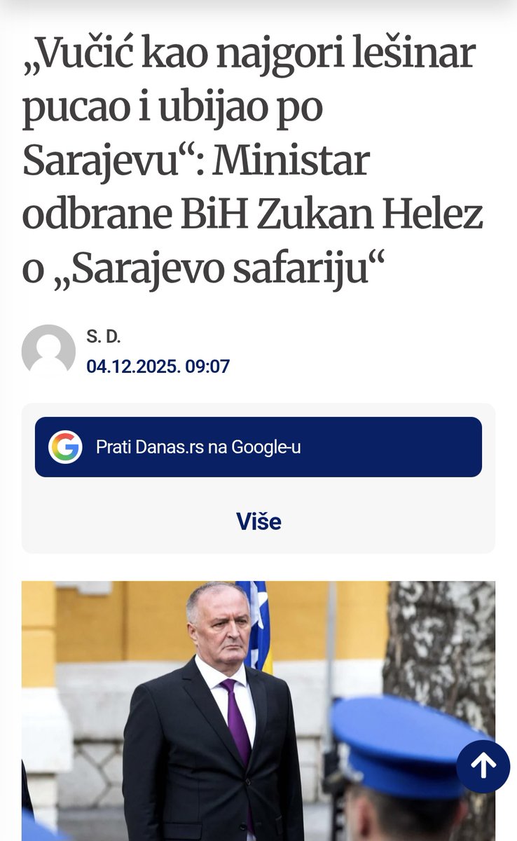 anabrnabic's tweet photo. Zamislite da imate ovakvu budalu kao ministra u vladi. Budala - bez ikakvog preterivanja i bez lažne političke korektnosti. Mesecima pričao da je Aleksandar Vučić @avucic pucao na nedužne ljude, na decu, u Sarajevu i organizovao tzv. "Sarajevo safari". Sad kaže - da je imalo za šta, uhapsili bi Vučića dok je bio na teritoriji BiH?!?! Lažov i budala. Ne postoje dovoljno velike uši da se pokrije, a da postoje, to bi mu bio jedini lek.