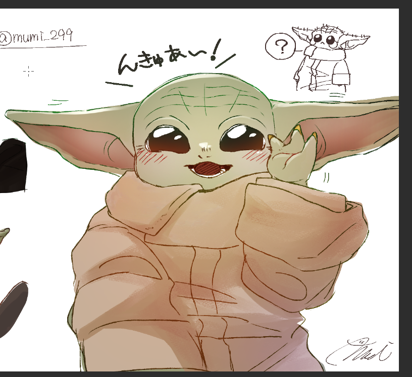 mumi_299's tweet photo. S1から見返しつつ、どう描くのがいいかずっと迷ってる…
可愛いからこそわかんない… https://t.co/p8dVdDYbbY