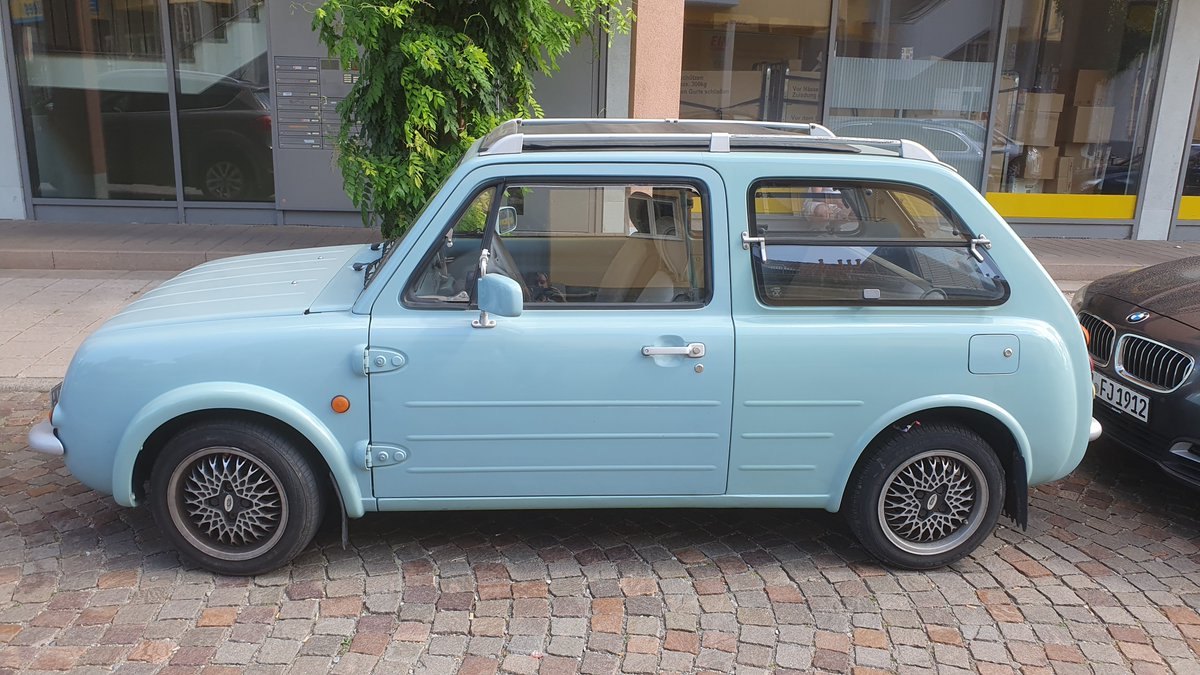 StillAliveCars's tweet photo. #StillAliveCar from today #Nissan Pao RHD. Never seen an heared before
@DeadCarWalking @QuirkyRides https://t.co/U4hOVBXgsv