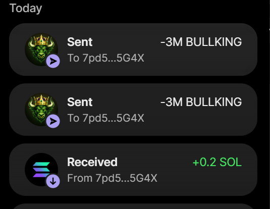 BullKingXSol's tweet photo. ✅ SUCCESSFUL PURCHASE OF 6 MILLION $BULLKING FOR 0.2 SOL

Buy $BULLKING ON X

Send Between 0.2 SOL and 10 SOL to :
Dw8okb8BLa3LAkxRfE3hpZkkMdCQkBn7iM1i4rTRHZ2b

1 SOL = 30 Million $BULLKING
5 SOL = 300 Million $BULLKING + 100% BONUS

Retweet & Drop your solana wallet for 100,000 $BULLKING