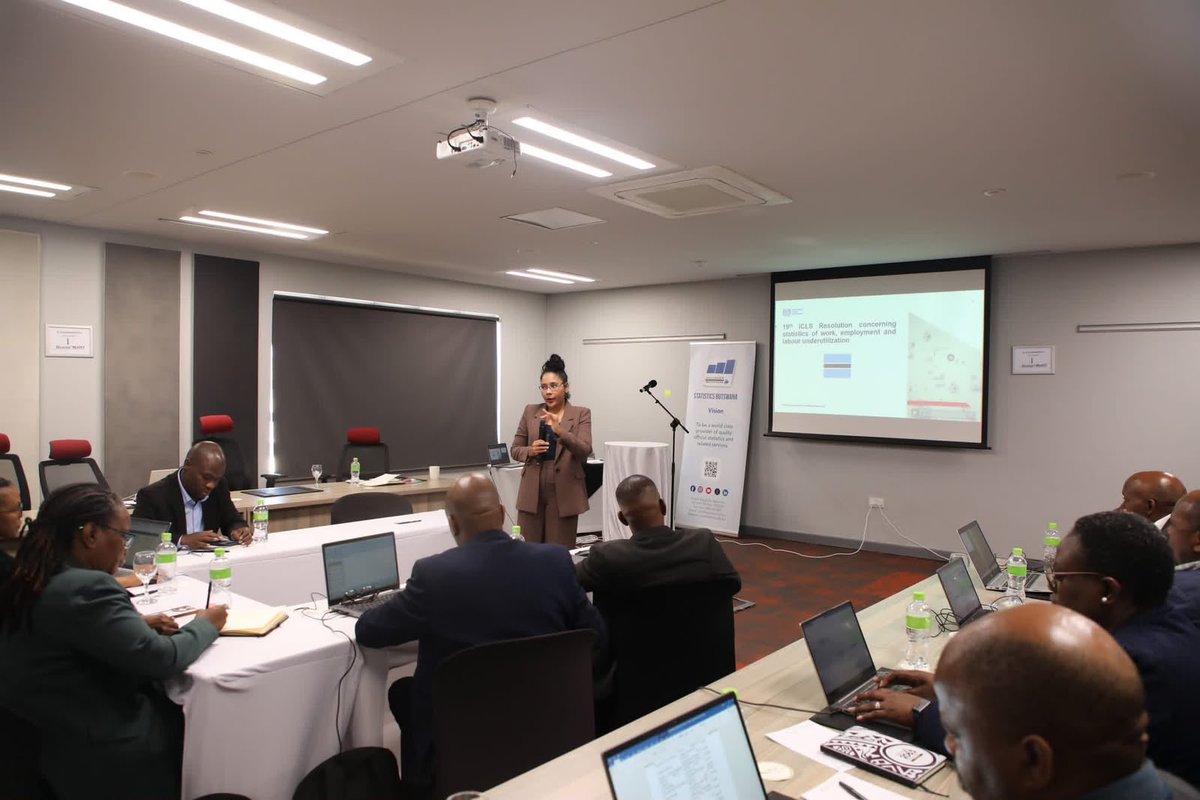 ilo_pretoria's tweet photo. We are pleased to support @statsbots in implementing the latest #ICLS standards in the Quarterly Multi-Topic Survey. 
Stronger labour statistics mean better evidence for policy, more informed decisions, and greater progress towards decent work and sustainable development. https://t.co/eDLEWtz7ph