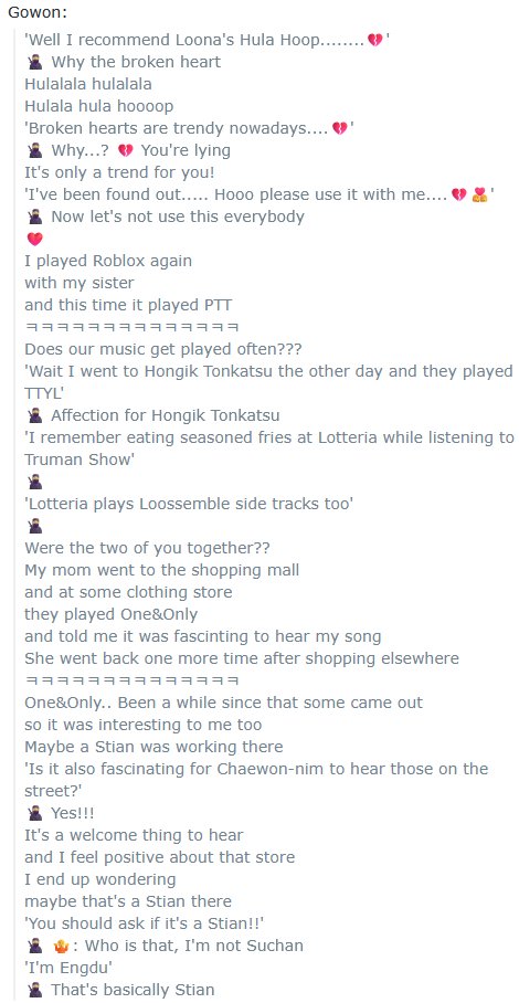 litell_johnn's tweet photo. Chat highlights: Places still playing Loona music in 2026 (260805)

Text links:
https://t.co/jCKJtafOUl https://t.co/20K1LNx8fj