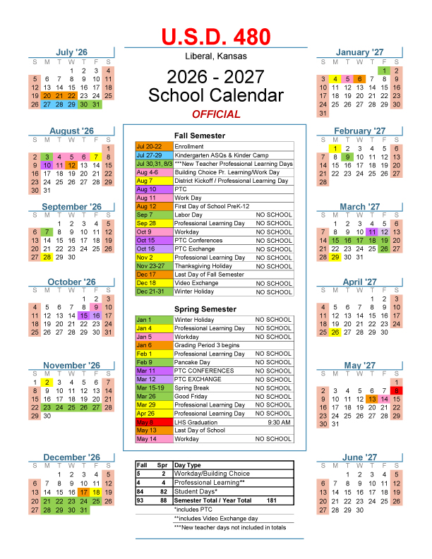 USD480's tweet photo. 2026-2027 USD 480 Academic Calendar https://t.co/KHcWzw6L9I