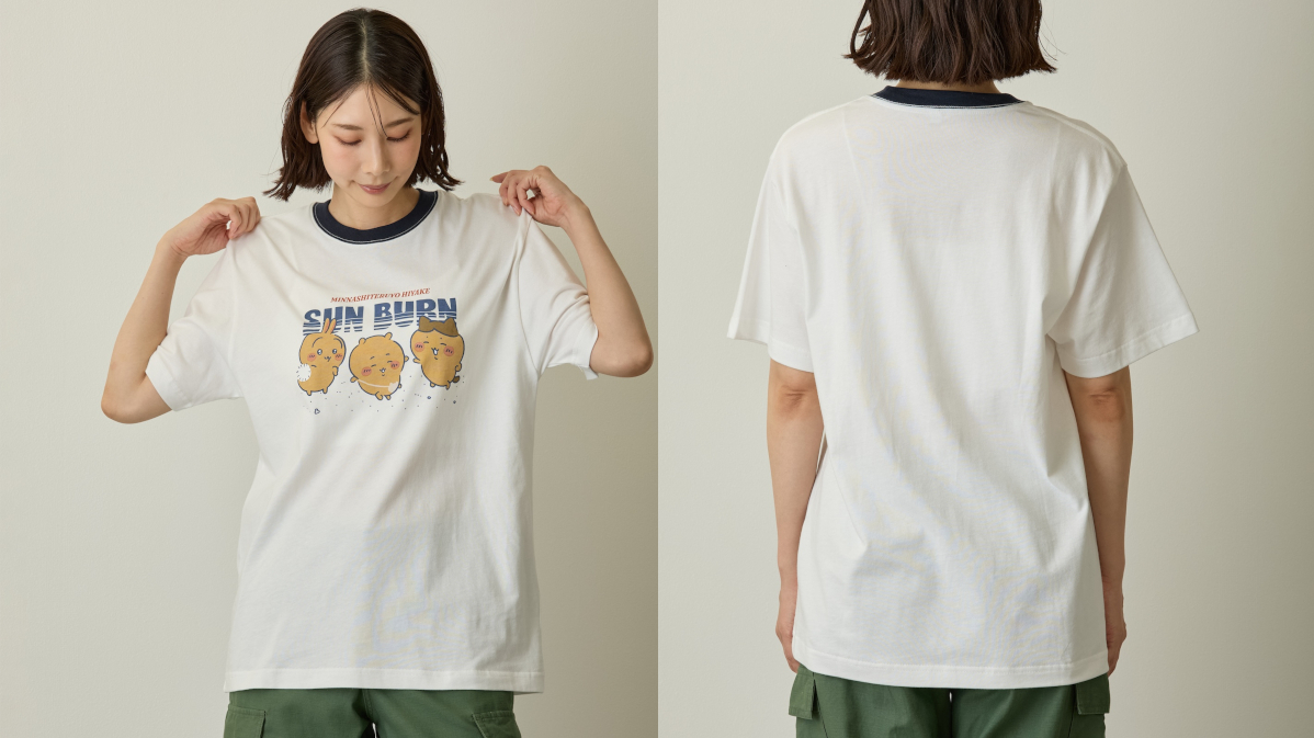 chiikawa_market's tweet photo. 🏝️新商品🏝️

『映画ちいかわ Tシャツ（S／M／L／XL）（全3柄）』
各3,850円(税込)

びんよよ六手、こんがり日焼け、
ともに背負う 島Tシャツ🔋

#ちいかわマーケット にて
8/7(金)11時発売🎬

#映画ちいかわ https://t.co/aa4WY3fhi6