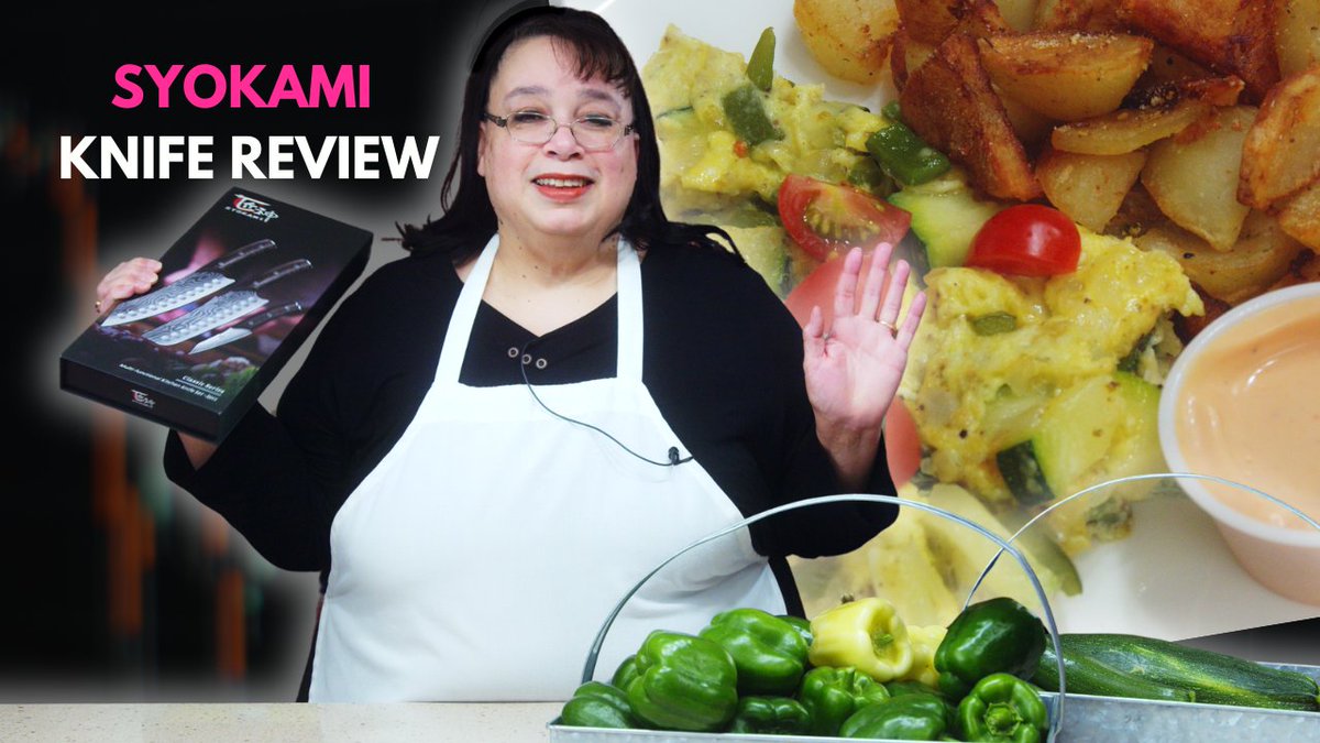 AmyLearnstoCook's tweet photo. Vegetable Egg Scramble & Crispy Fried Potatoes | Syokami Knife Review! 😍 For the recipe video, visit Amy Learns to Cook on YouTube! #scrambledeggs #breakfast #syomani #knives #nakiri #kiritsuke #cooking #amylearnstocook https://t.co/A8otkD3v2I via @YouTube https://t.co/W4PHcIgk6K