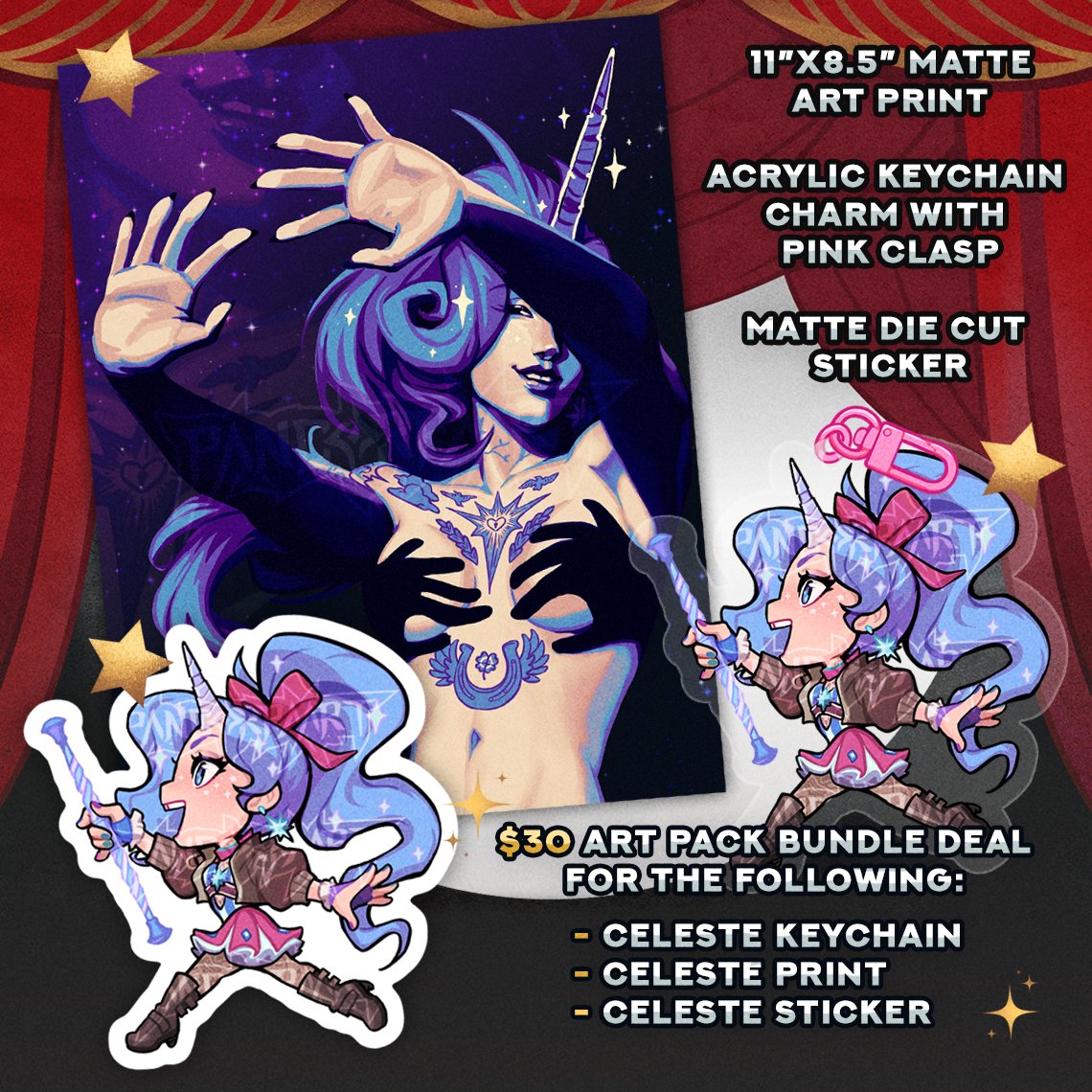 PandorraArt's tweet photo. Celeste keychain/sticker pre-orders are finally here! 🎉
Get yours here: https://t.co/oWoOyVkxO6 
#deadlock #celeste https://t.co/Bg08ZFYTvA