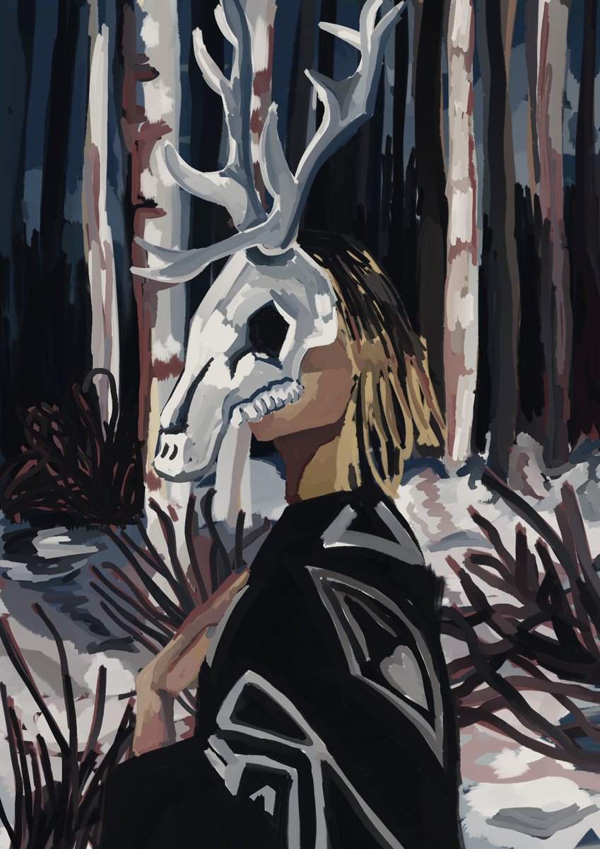 CrowahatFX_'s tweet photo. Deer skull mask https://t.co/IeeboQsN3l
