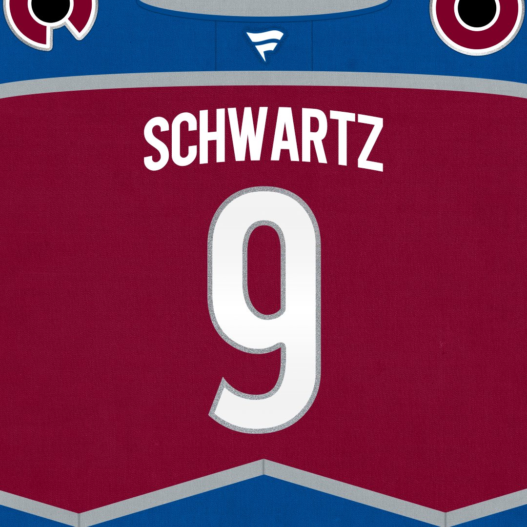 EverydayAvs's tweet photo. 𝐍𝐄𝐖 𝐍𝐔𝐌𝐁𝐄𝐑

New forward Jaden Schwartz, will be wearing number 9 for Colorado. 

9 was last seen on an Avalanche uniform in 2025 by T.J. Tynan

#GoAvsGo https://t.co/GVEapty1VV