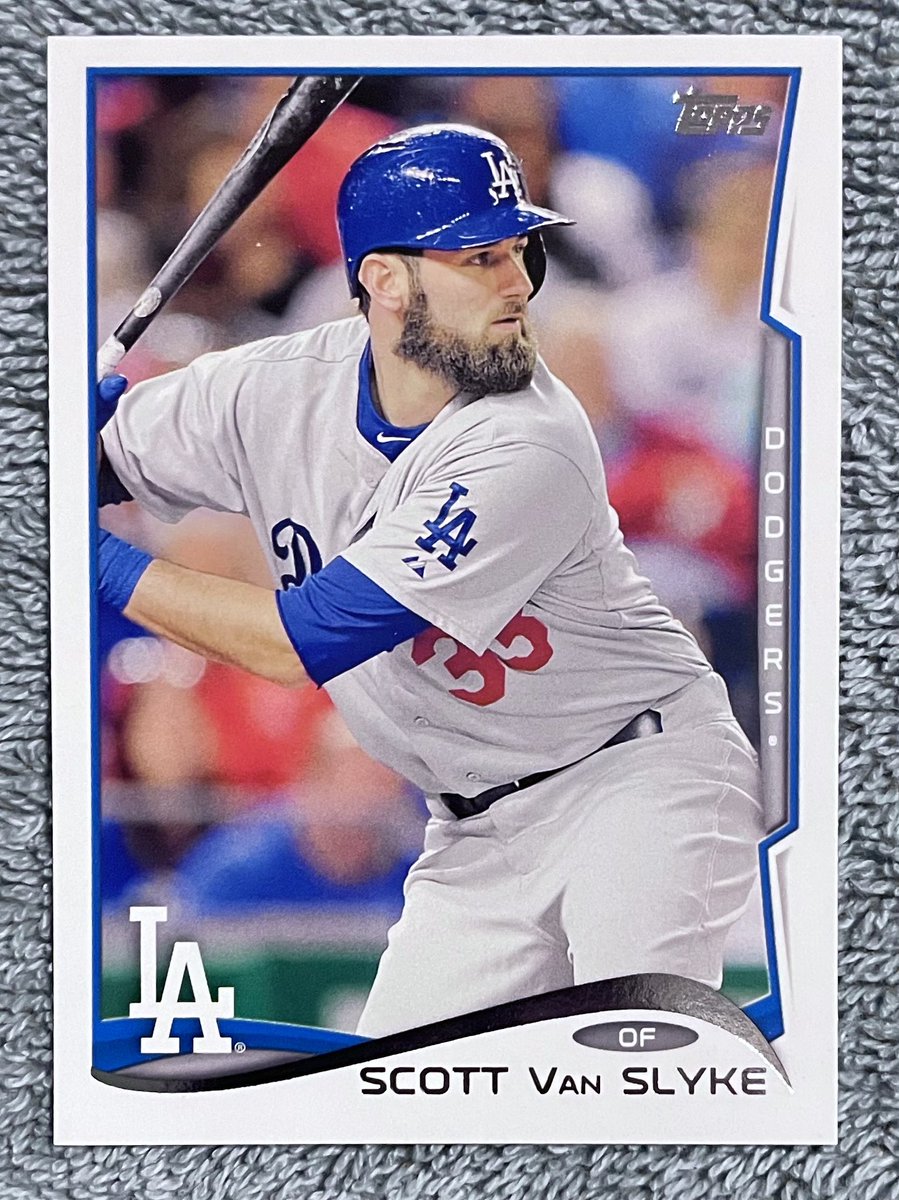 dodgers_cards's tweet photo. Happy 40th birthday to Scott Van Slyke.  The son of former AS Andy Van Slyke, Scott was drafted by the Dodgers in 2005 and made his MLB debut with the club in 2012.  He played 5 seasons in LA before being traded to the Reds.  He last played professionally in Korea in 2018. https://t.co/N3ywdY2OZz