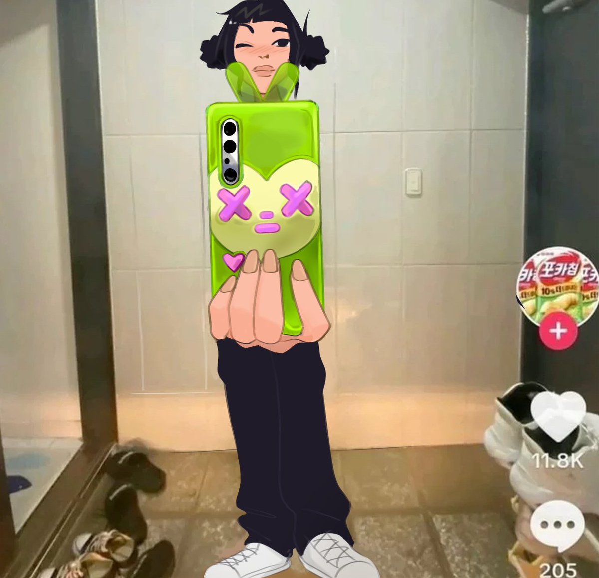 mnimi_x's tweet photo. Thing that Zoey would definitely do #kpopdemonhunters #kpdh #zoey https://t.co/63XnRuw8KZ