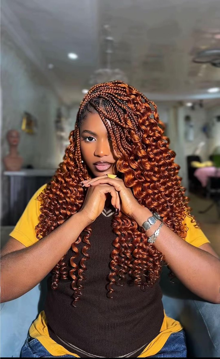 ogbormehonyinye's tweet photo. This is your next hair inspo 😍🔥GINGER MERMAID BRAIDS

Make sure you save this for later

#gingerbraids #gingermermaidbraids #gingerhairinspo #braidshairinspo https://t.co/3pdEispThf