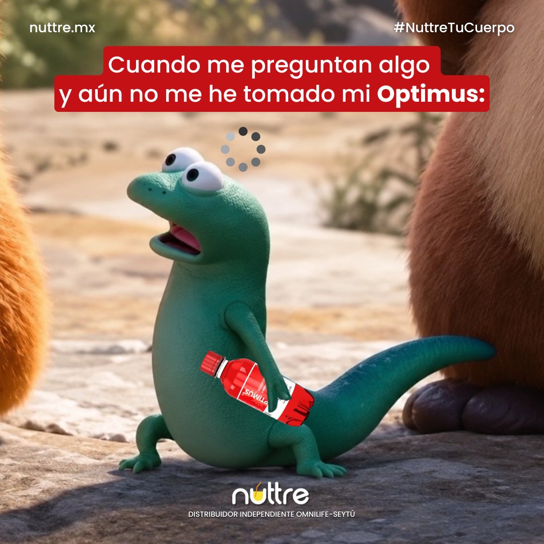 nuttre's tweet photo. Espérame tantito, ahorita te respondo.😅😂

#NuttreTuCuerpo #SoyOmnilife #OMNILIFE #OPTIMUS https://t.co/XV96UFBIzE