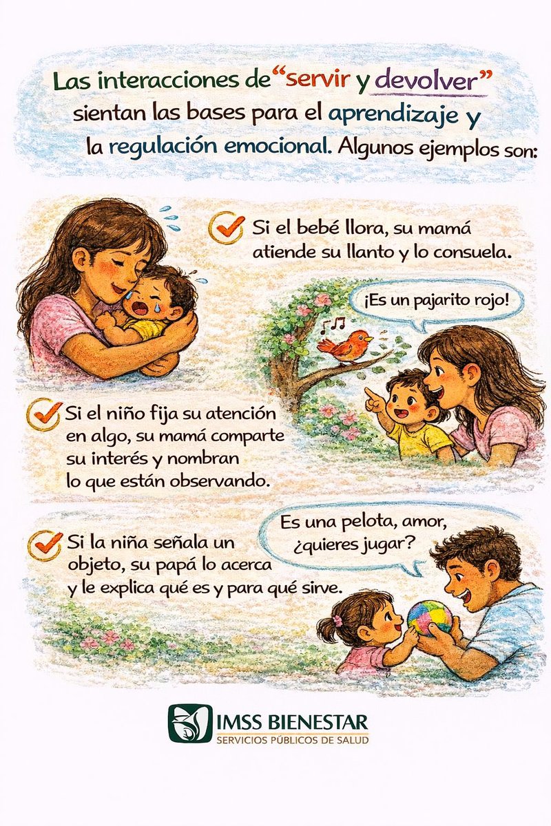 SipinnaSlp's tweet photo. SIPINNA te informa🌟

¿Sabías que “servir y devolver” es fundamental para el desarrollo de niñas y niños?

🧑‍🧑‍🧒Este ciclo de apoyo mutuo fortalece el apego seguro y promueve un crecimiento emocional y social saludable.

#DerechosdeNNA
#PotosíSinLímites
#SIPINNASLP https://t.co/LNZrSX0FWU