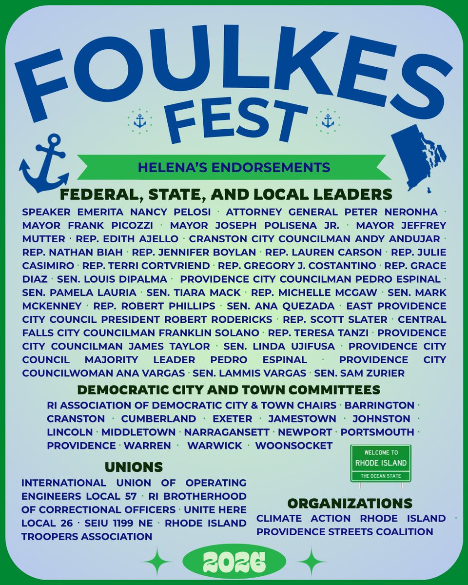 HelenaBFoulkes's tweet photo. FoulkesFest 2026 Lineup (so far…) https://t.co/IXYnR5lINV