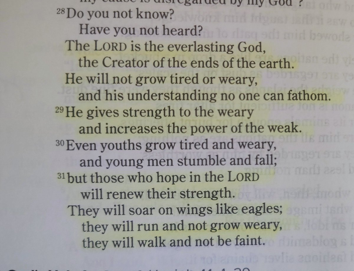 SnowieK81's tweet photo. Isaiah 40:28-31 https://t.co/Dx0005XE1C