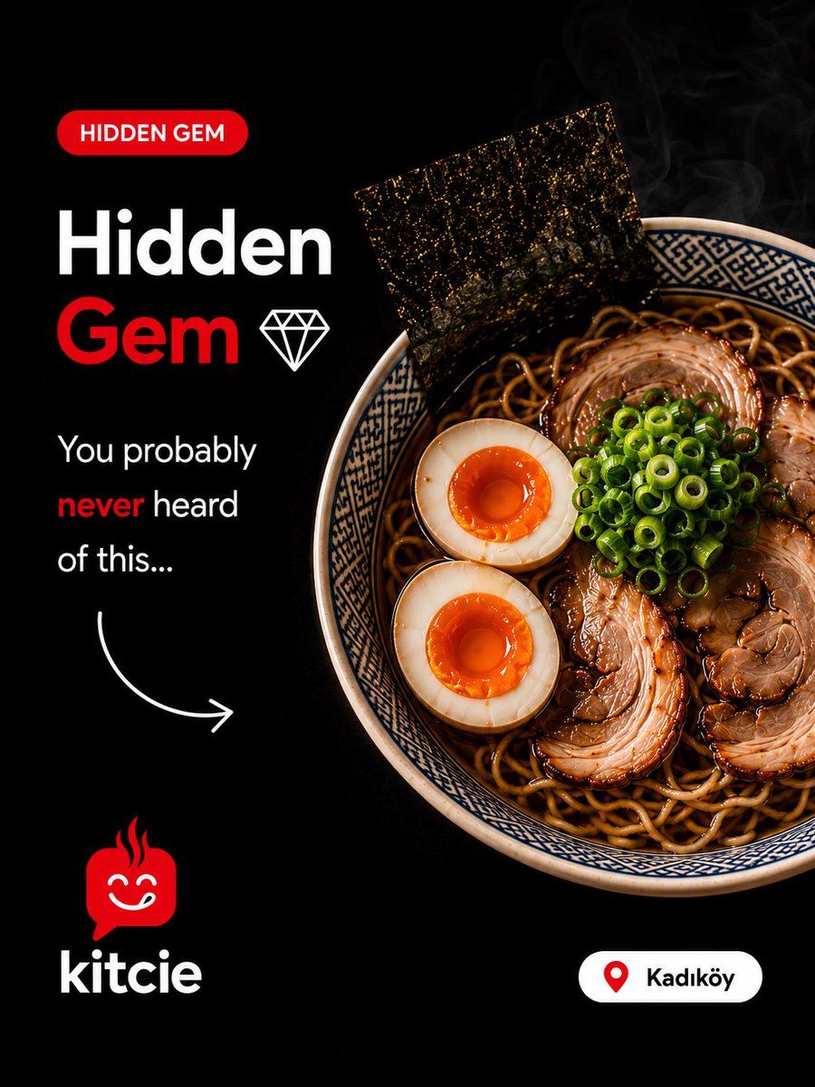 kitcieapp's tweet photo. 🍜 Some of the best meals aren’t the ones everyone talks about.

The real hidden gems are often tucked away in quiet streets, waiting to be discovered.

Before you settle for the most popular place, ask yourself:
✨ What if the best dish isn’t the most famous one?

Kitcie helps you discover dishes recommended by real people—not just restaurants.

Your next favorite meal might be closer than you think.

📍 Discover hidden gems with Kitcie.

#Kitcie #HiddenGem #FoodDiscovery #FoodLovers #RealReviews

⸻

🇹🇷 Türkçe

🍜 En iyi yemekler bazen herkesin konuştuğu yerlerde değildir.

Gerçek gizli lezzetler çoğu zaman ara sokaklarda, keşfedilmeyi bekler.

Popüler olanı seçmeden önce kendine bir soru sor:
✨ Ya en iyi yemek, en çok bilinen yerde değilse?

Kitcie, restoranları değil; gerçek kullanıcıların önerdiği en iyi yemekleri keşfetmene yardımcı olur.

Bir sonraki favori lezzetin sandığından daha yakın olabilir.

📍 Gizli lezzetleri Kitcie ile keşfet.

#Kitcie #GizliLezzet #YemekKeşfi #FoodLovers #GerçekYorumlar
