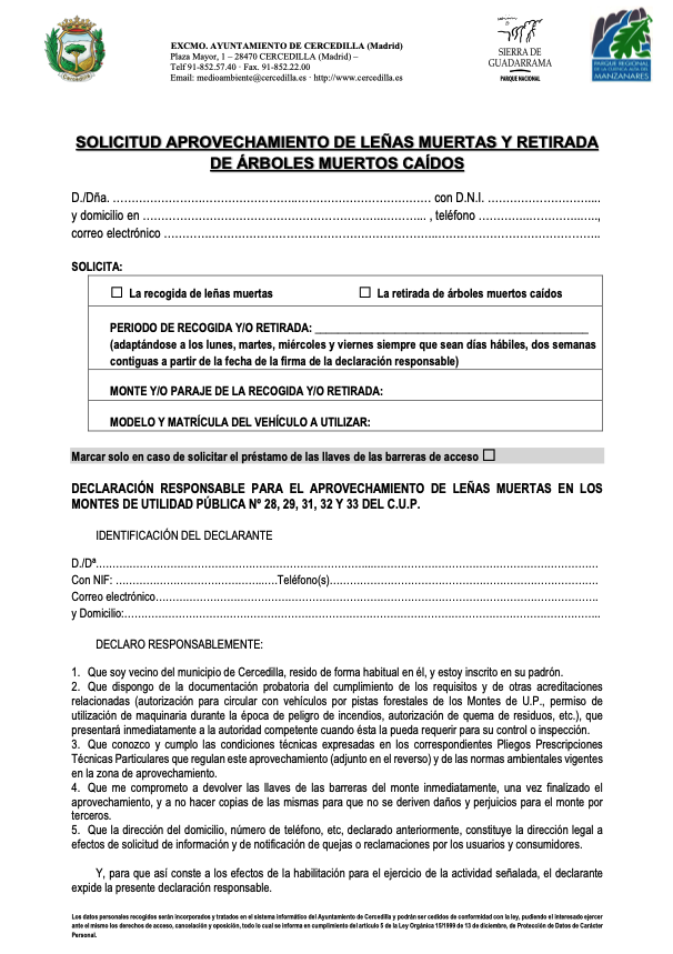 LaJetweet's tweet photo. Putos pesaos ignorantes con el bulo de las piñas... La limpieza y aprovechamiento del monte no está prohibida. Vas al ayuntamiento, cumplimentas algo como esto y ya puedes ir a limpiar, coger leña y todas las piñas que quieras. ¿A que no has ido nunca? aaamigo... pues calladito. https://t.co/3yIYgZ4ynO