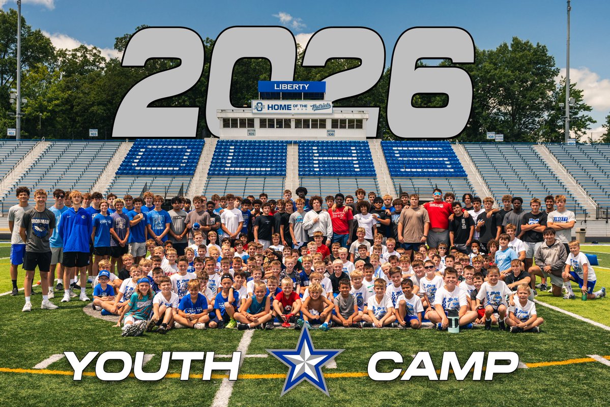 OlibFootball's tweet photo. Thank you to the next generation of Patriots who joined us for our 2026 Liberty Football Camp! https://t.co/CD1C9sYwhz
