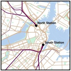 molochofficial's tweet photo. “Boston isn’t a real city” okay but can you name a more iconic urban design failure than Boston’s famous North-South station disconnect? Name me another major city with two primary transport/rail hubs that are not themselves connected by rail in any way, I’m waiting! https://t.co/d3NkdxIBVr