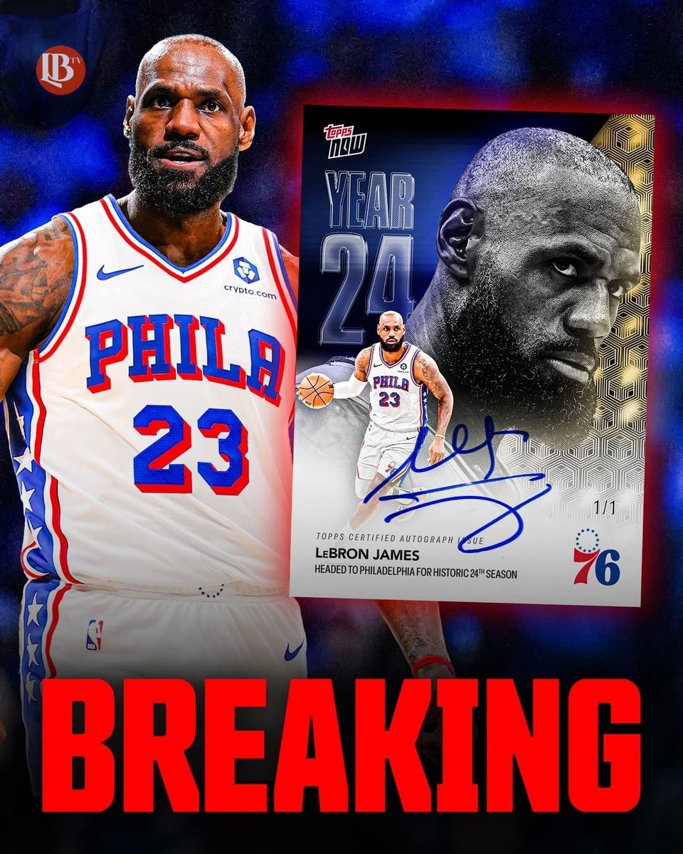 lastbreedtv's tweet photo. Lebron James signs with Philadelphia Sixers https://t.co/p15EOQidLi