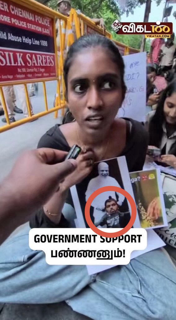 NirmalaSuku's tweet photo. 💯 this is NOT NEET protest!

If a protest used a morphed image of M.K. Stalin like this, would the earlier DMK government have allowed it?

But Hon’ble CM @TVKVijayHQ is allowing.. 
I’m not able to accept this 🤷🏻‍♀️ https://t.co/53C3sl9sDq