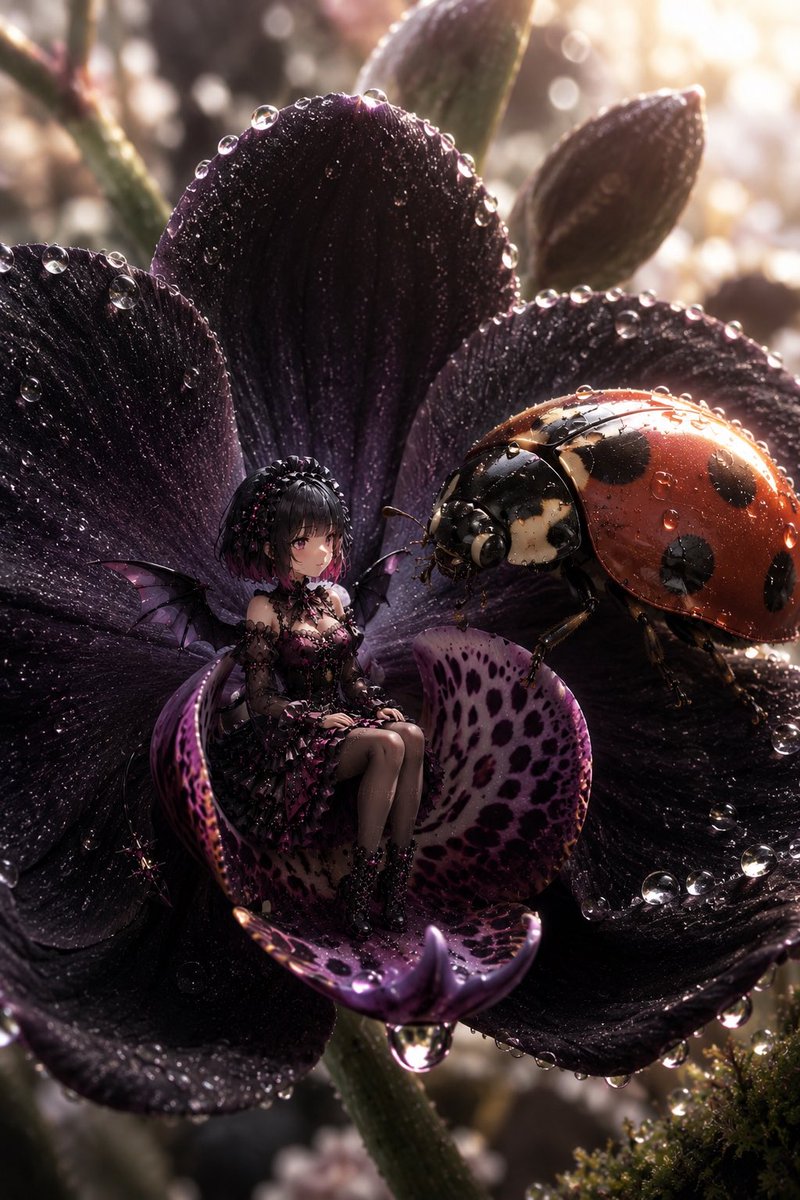 MrsViolence's tweet photo. What’s your favorite Flower &amp; lil Critter!? 

💐🌷🪷🌸🌻
🐝🐛🦋🦎🐞

You can choose for yourself!! 

🔸Prompt Below 🔹
I love Cherry Blossoms &amp; Hummingbirds 
#AiCommunity ✨

Featuring @The_Bloooop @HydeSynister @Lythria_x &amp; @KitsuraNines
#BloopieArt #FomxArt #LythxAi #VioArt https://t.co/dwAULNUlGP
